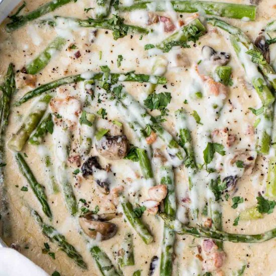 Asparagus Recipe in Creamy Sauce