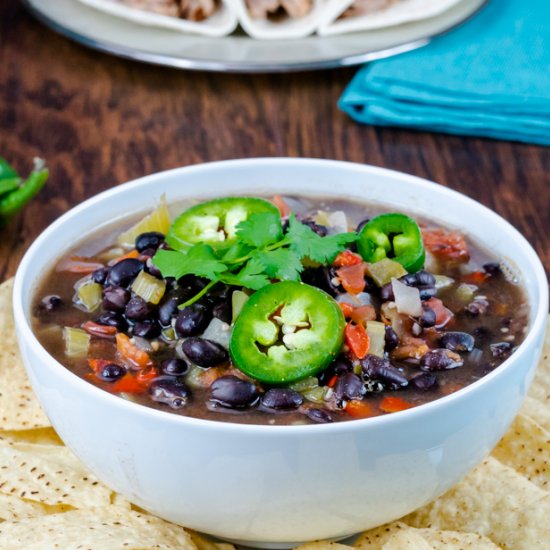 Instant Pot Black Bean Soup