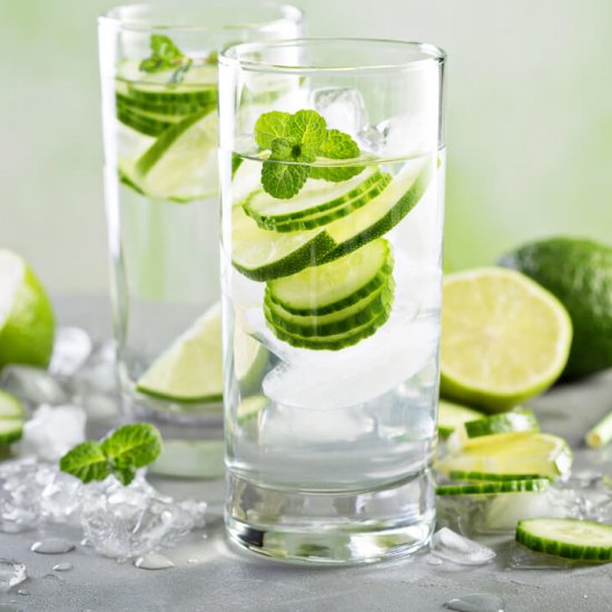 Cucumber + Lime Detox Water