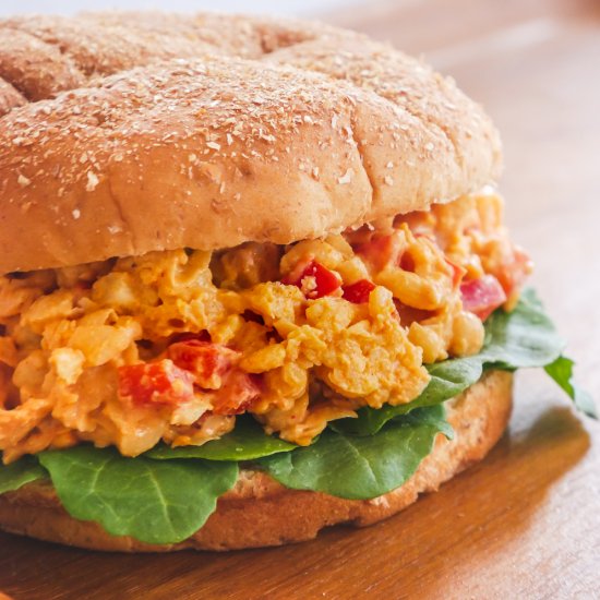 Buffalo Chickpea Salad Sandwich