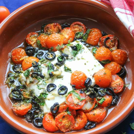 Feta Cheese, Grape Tomatoe & Olive