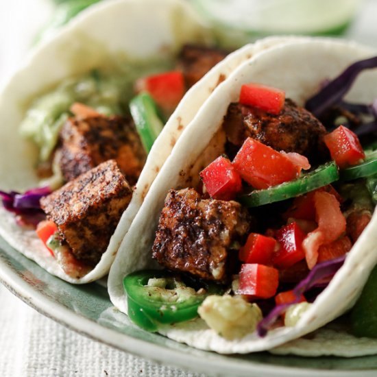 Air-Fryer Tempeh Tacos