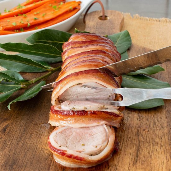 Maple Bacon Wrapped Pork Tenderloin