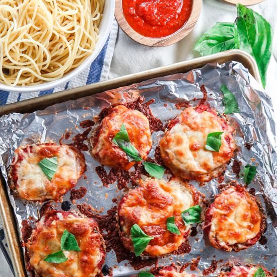 Sheetpan Eggplant Parmesan