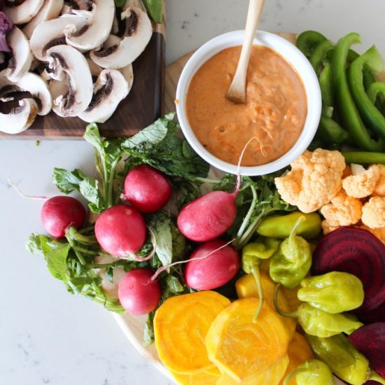 Easy Spring Crudite Platter