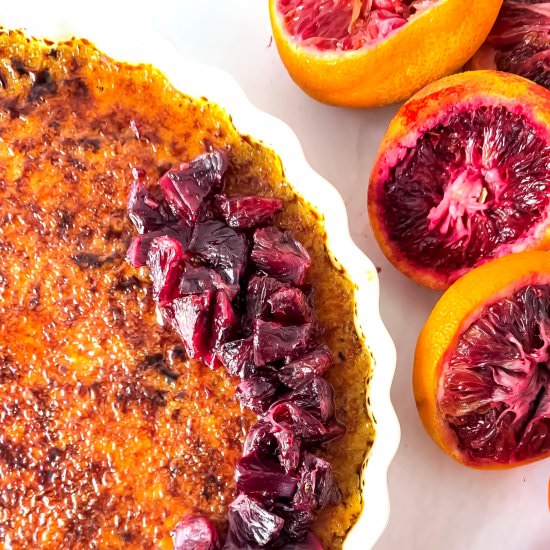 Blood Orange Creme Brulee