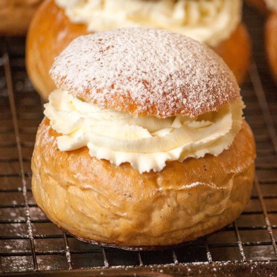 Swedish Semla Bun