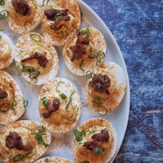 Delicious Deviled Eggs with Candied