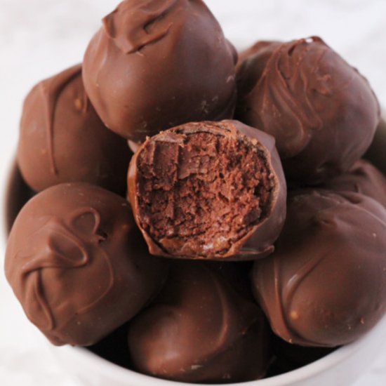 Healthy Double Chocolate Truffles