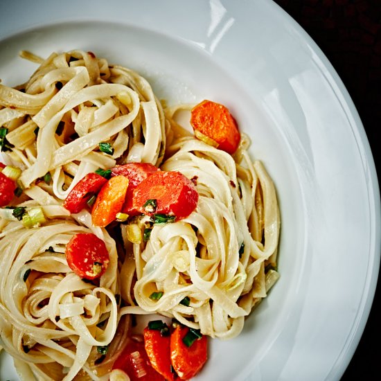 Garlic Scallion Rice Noodles