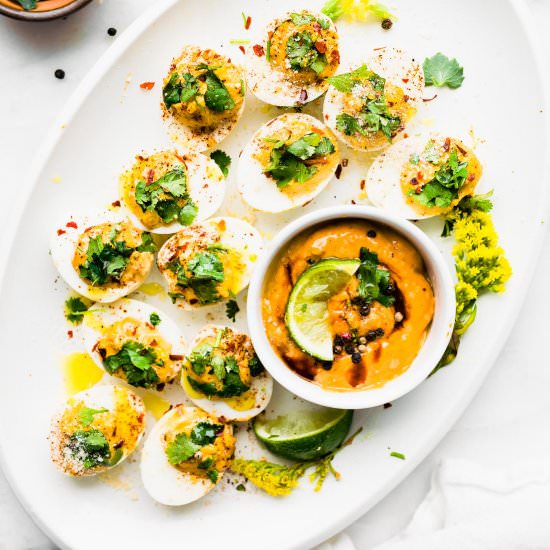 Chipotle Deviled Eggs