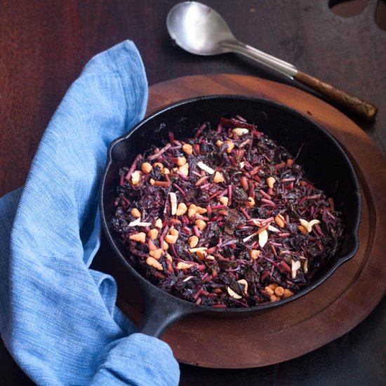 Red Amaranth stir fry