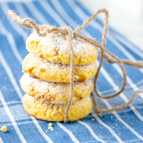 Orange Almond Crumble Cookies