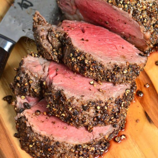 PEPPER CRUSTED BEEF TENDERLOIN