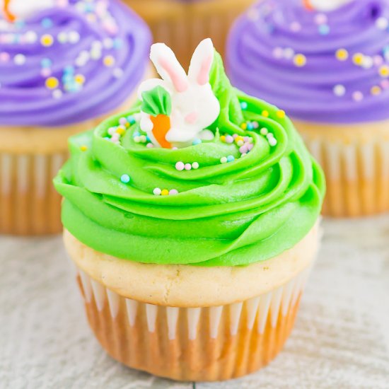 Easter Bunny Cupcakes