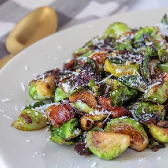 Bacon Balsamic Parmesan Brussels