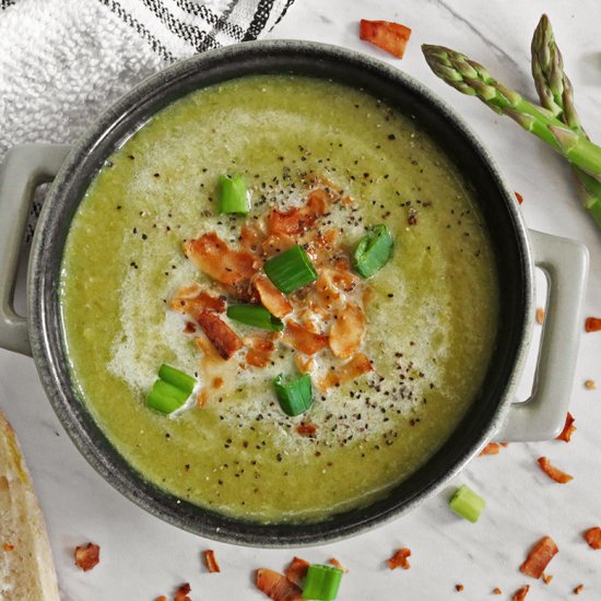 Vegan Cream of Asparagus Soup