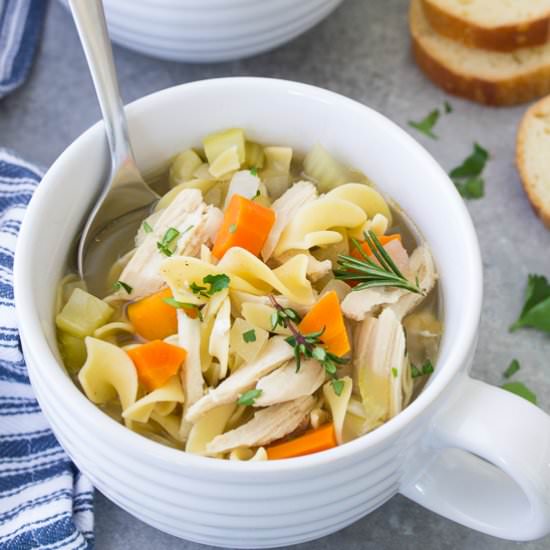 Crockpot Chicken Noodle Soup