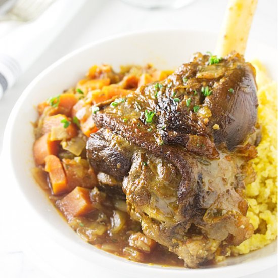 lamb shanks Osso Buco style