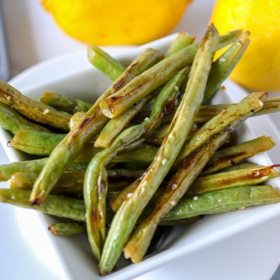 Oven Roasted Garlic Green Beans