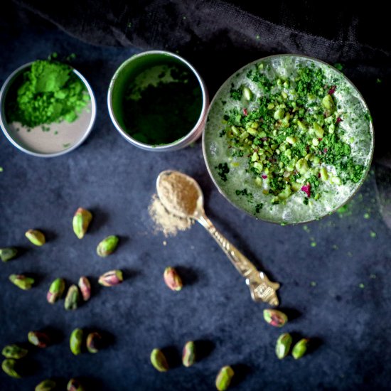 Matcha Pistachio Lassi