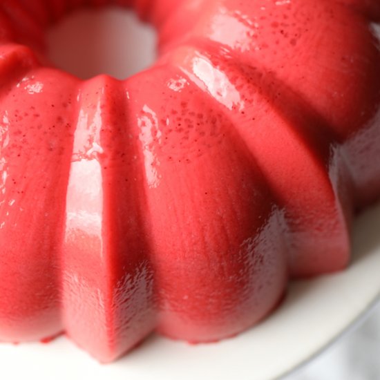 Creamy Strawberry Jello Mold