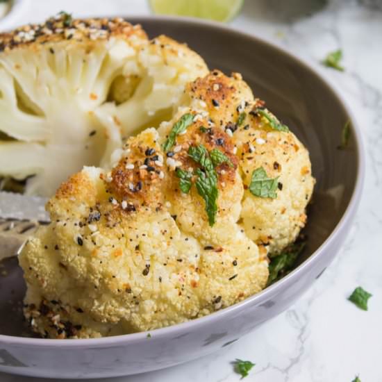 Everything Spiced Roast Cauliflower