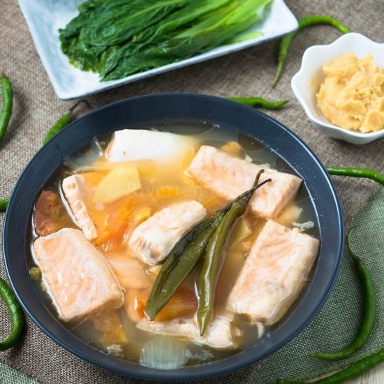 SINIGANG SALMON BELLY