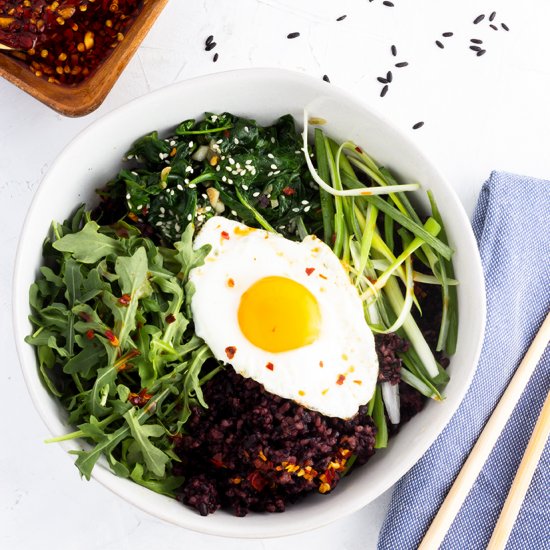 Spring Greens Bibimbap