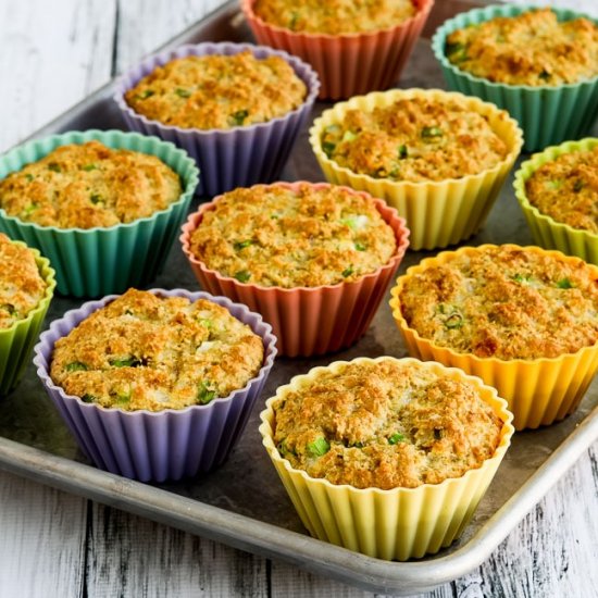 Low-Carb High-Fiber Savory Muffins