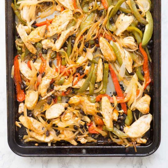 Sheet Pan Chicken Fajitas