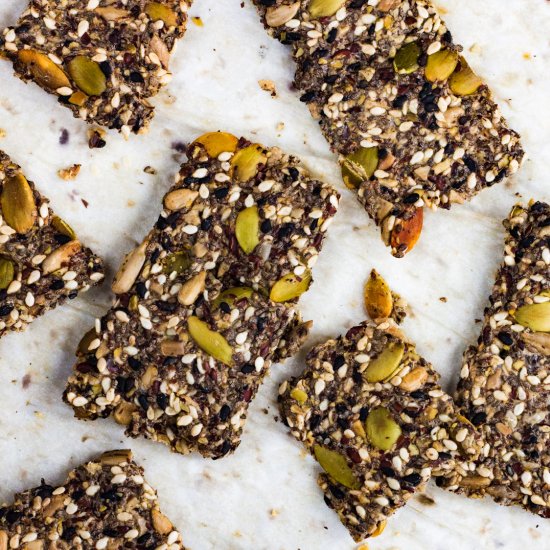 Super Healthy Multi-Seed Crackers