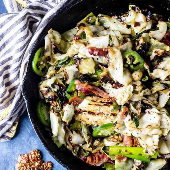 Keto Charred Cabbage Salad