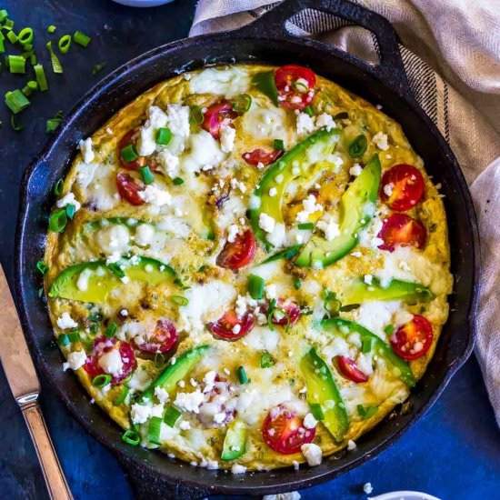 Keto Frittata with Avocado + Queso