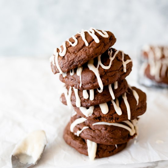 Vegan Double Chocolate Muffin Tops