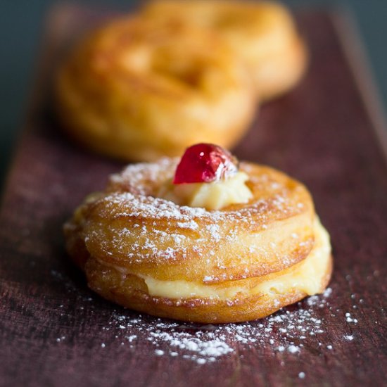 Choux Fritters with Orange Cream