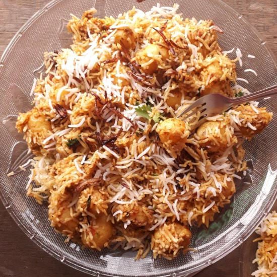 Baby Potato Dum Biryani