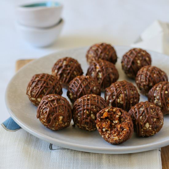 Hot cross bun bliss balls