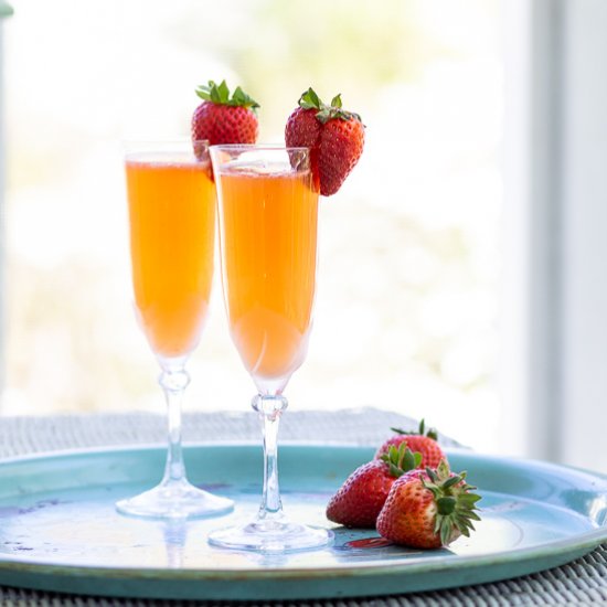 Strawberry Ginger Bellini