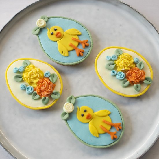 Decorated Easter Sugar Cookies