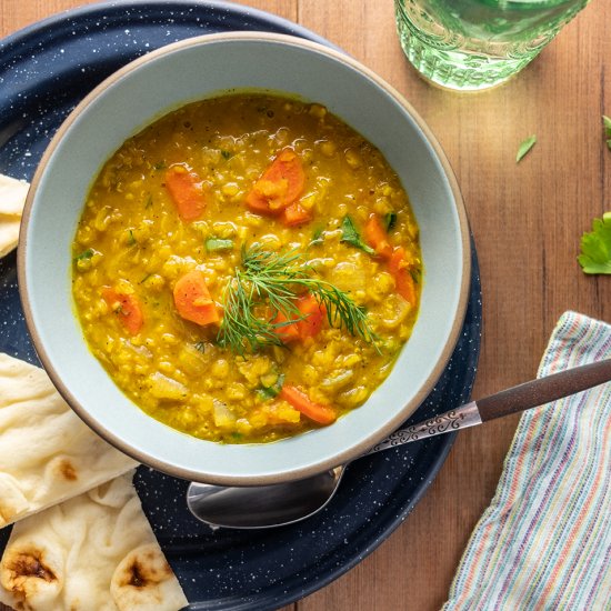 Vegetarian Lemon Lentil Soup