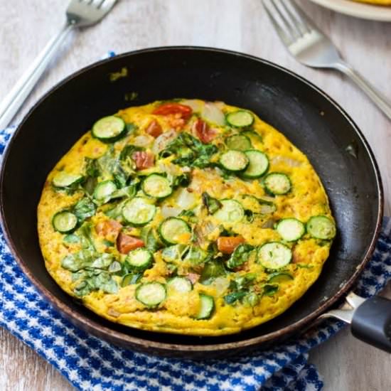 Chickpea + Zucchini Frittata