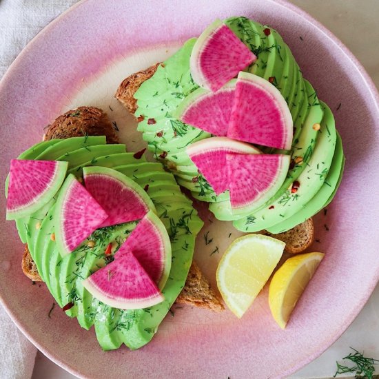 Lemon Dill Avocado Toast