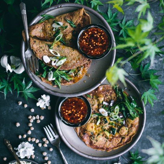 Savory Chickpea Pancakes