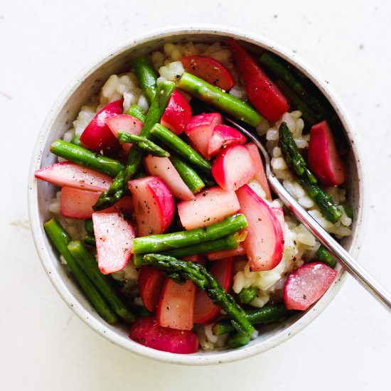 Easy Risotto with Spring Vegetables