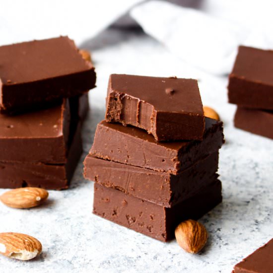 Chocolate Almond Butter Fudge