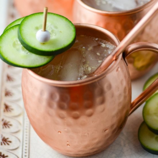 Cucumber Moscow Mules