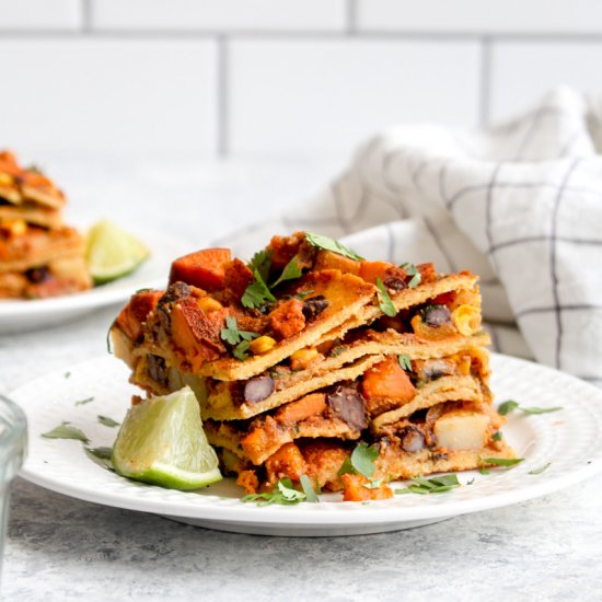 Vegan Enchilada Lasagna