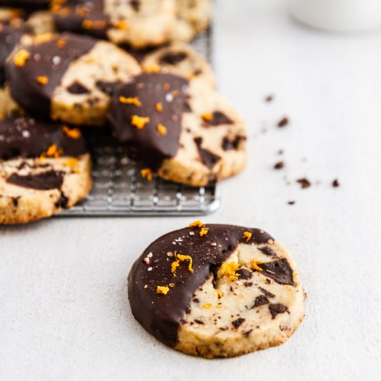 slice & bake chocolate shortbread