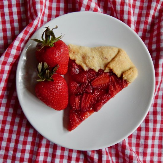 Strawberry Cornmeal Galette